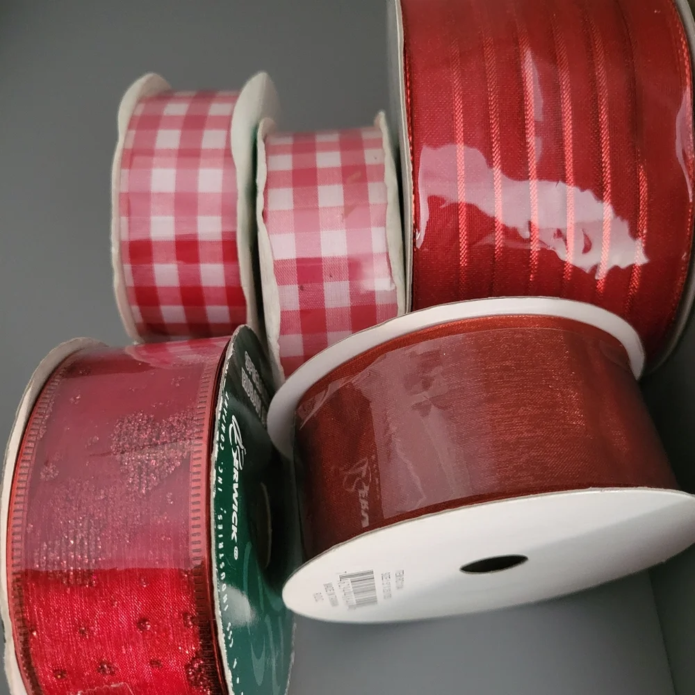 NWOT Bundle of 5 Red Ribbon